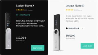 Ledger kriptovaliutų piniginių apžvalga