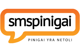 SMS pinigai logo