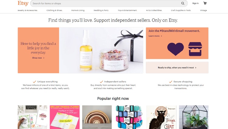 Kūrybingiems žmonėms, užsiimantiems kažkokiu papildomu darbu namuose ar tiesiog laisvalaikiu gaminantiems rankų darbo gaminius, rekomenduojame išbandyti Etsy prekybos platformą.