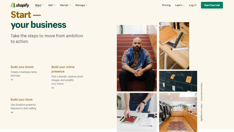 Internetinė parduotuvė su Shopify.